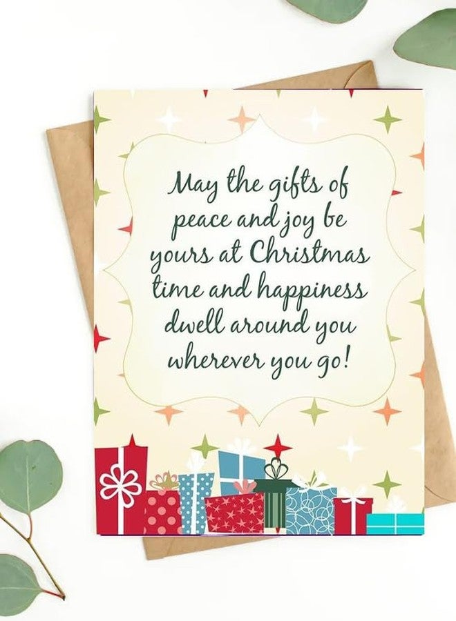 PICKKART Christmas Card with Festive Greeting, 22 x 14 cm with Envelope - Image 1